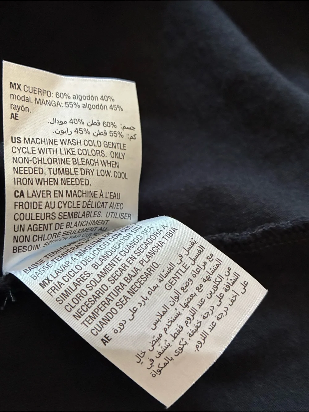 Style & Co Women's Tunic Blouse 3X Black Keyhole Tie Puff Sleeve Cotton Blend